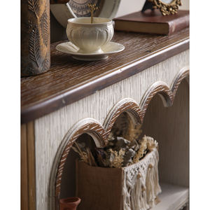 Entrée moderne en bois de luxe meubles de salon entrée élégance couloir tables consoles contemporaines - Product Image 4