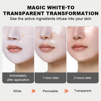 Masque facial en hydrogel pour soins de la peau, très demandé, hydratant de nuit, au collagène et aux acides aminés, éclaircissant