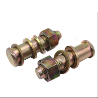 Boulon de raccordement à vis en acier, prix fabricant, boîtier complet, élastique en caoutchouc, finition galvanisée, couleur dorée, pour transmission
