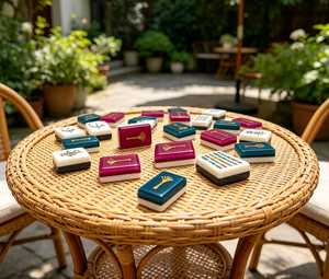 Jeu <span class=keywords><strong>de</strong></span> Mahjong en Acrylique <span class=keywords><strong>de</strong></span> Haute Qualité, Durable, Taille Personnalisée, Portable, Écologique, Moderne, pour 4 Joueurs, Idéal pour les Soirées <span class=keywords><strong>de</strong></span> Jeu <span class=keywords><strong>de</strong></span> Style Américain et les Voyages - Product Image 4