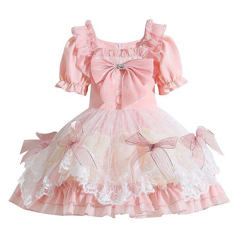 chinese dress ladies Sweet Pinky Idol Lace Dress – Belchic main image 1