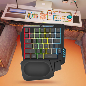 USB 35-keys mini một tay Ergonomic chơi game Bàn phím màng phong cách cho máy tính xách tay OEM tùy biến Sản phẩm mới - Product Image 6