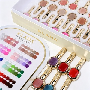 2026 New Launch KLANA 58 Colors 15ml Gel <b>Polish</b> Set Luxury Gold Cap Bottle With Color Chart For Premium <b>Nail</b> Salon - Product Image 3