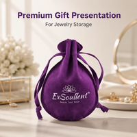 Pochette à bijoux de luxe en velours imprimée sur mesure avec logo, sac de rangement anti-poussière en suède à cordon pour boucles d'oreilles et colliers, vente en gros d'usine