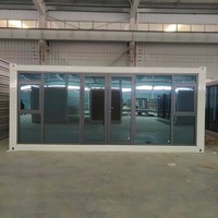 Rumah Kontainer Prefabrikasi Struktur Baja Harga Terjangkau Berkualitas Tinggi untuk Ruang Tamu, Kemasan Datar, Harga Rendah
