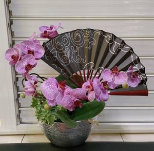 F102E Tazón de flores ABS metálico compacto para proveedores de exhibición floral de boda - Product Image 4