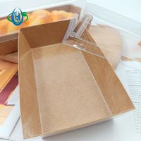 Boîte de gâteau de catégorie comestible de plateau de papier de cuisson jetable pour des biscuits de pain de magasin de boulangerie