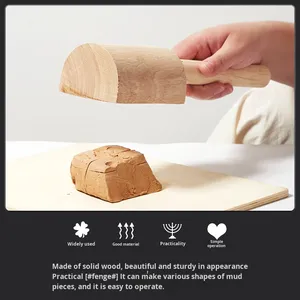Strumenti per appiattire mazzuole in legno a tronco piatto - Product Image 2