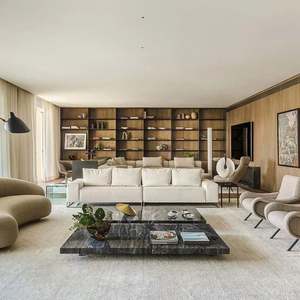 เฟอร์นิเจอร์บ้านสั่งทำสำหรับห้องนั่งเล่น ห้องนอน และอพาร์ตเมนต์ ตู้เก็บของไม้ทั้งหลังและชั้นวางหนังสือแบบตั้งพื้น - Product Image 4