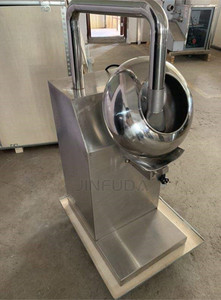 Machine à enrober les noix à vitesse réglable avec fonction de chauffage et de soufflage d'air pour la fabrication de noix caramélisées - Product Image 3