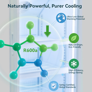 Réfrigérateur commercial Meisda SC105B 105L, <span class=keywords><strong>vitrine</strong></span> verticale mince pour boissons, température unique, style vertical - Product Image 5