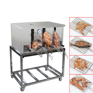 Plancha para Asar sin Humo, Estufa Comercial <span class=keywords><strong>de</strong></span> Gas, Acero Inoxidable, Máquina para Asar Pescado <span class=keywords><strong>al</strong></span> Carbón, <span class=keywords><strong>Horno</strong></span> para Barbacoa - Product Image 2