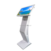 Support au sol de 21.5 pouces Kiosque à écran tactile LED LCD tout-en-un avec imprimante thermique intégrée 58mm et Mini PC Win10/11 Android OS