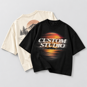 เสื้อยืด Urban Letter Graphic Tee ทรงโอเวอร์ไซส์ ทรงบ็อกซี่ ไหล่ตก สีชาร์โคล สตรีทแวร์ พิมพ์ลายตามสั่ง แบรนด์ส่วนตัว เสื้อยืดผู้ชาย - Product Image 2
