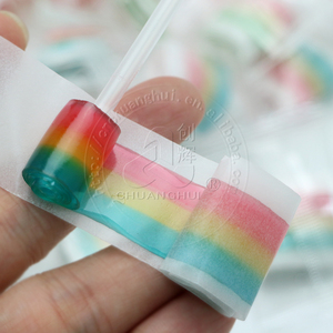 Aigus couleurs saveur de fruits pectine Arc-En-Ciel Gommeux Rouleau bonbons - Product Image 4
