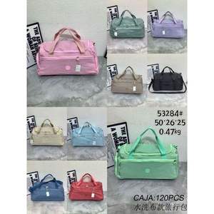 Bolsa de viaje de tela lavada 50x26x25 cm, ligera, deportiva, para gimnasio y viajes - Product Image 3