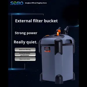 Filtre externe SOBO ultra silencieux avec lumière UV, 3 plateaux de filtration pour aquarium de grande taille, purification de l'<span class=keywords><strong>eau</strong></span> - Product Image 3
