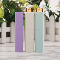 Diffuseur portable de voyage 10 ml en verre pour parfum et lotion avec pulvérisateur à pompe, compatible avec les diffuseurs à bâtonnets et col ABS estampé à chaud, 10 pièces