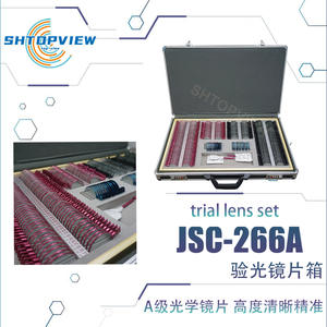 Boîte de réfractomètre à lentilles métalliques Topview 266JSC, ensemble de lentilles optiques de qualité A pour l'examen de l'acuité visuelle - Product Image 3