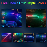 Kit d'éclairage LED d'ambiance pour voiture, personnalisable par le fabricant OEM, symphonie dynamique RGB, 18/22 en 1, éclairage intérieur de voiture