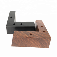 Pieds de chaise en forme de L de style européen en ABS/PP, remplacement pour salle à manger/cuisine/canapé - Anti-corrosion, extérieur, chambre à coucher, facile
