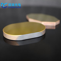 Miroir en silice fondue plaqué or de forme spéciale, certifié OEM ISO9001, réflectivité 98,5 %, pour équipement optique laser IR