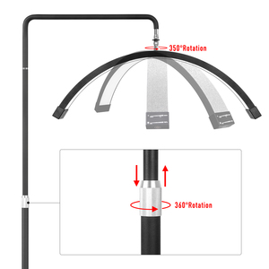 <span class=keywords><strong>Lampada</strong></span> a Mezza Luna FOSOTO per Extension Ciglia, Luce LED ad Anello con Treppiede per Salone di Bellezza e Tatuaggi - Product Image 3