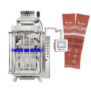 Vertical multilane packing machine for collagen protein powder automatic 4 lines stick pack packing machine for protein powder