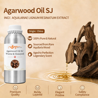 Huile d'agarwood SJ Aquilaria Agallocha, huile essentielle d'agarwood pure au parfum miellé chaud pour la parfumerie et l'aromathérapie