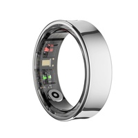 Cincin Pintar R09 Tahan Air IP68 dengan Kontrol Jarak Jauh, Pemantau Detak Jantung & Tidur, Berbagai Mode Olahraga untuk Pria dan Wanita
