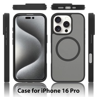 Étui de téléphone magnétique mat imperméable antichoc en TPU+PC Beelan 2024 pour 16 Pro Max Plus