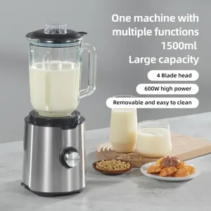 Üretici blender mutfak robotu 600w taze sıkacağı blender meyve suyu süt yüzlü 1.5L sıkacağı blender