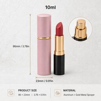 Flacon pulvérisateur vide rechargeable de 10 ml pour parfum, avec logo personnalisé, format voyage, pour soins de la peau et sérum facial (ODM/OEM)