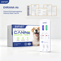 Consommables vétérinaires, kit de test rapide 2 en 1 pour l'Ehrlichia et l'Anaplasmosis canine, détection d'anticorps EHR ANA, clinique vétérinaire pour chiens