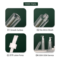 T0906-G SHUNXU vente en gros bouteille en plastique transparente vide cosmétique huile essentielle pompe de nettoyage flacon pulvérisateur