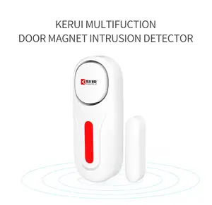 Allarme di sicurezza domestica KERUI door window rilevatore di intrusione magnetico telecomando multifunzione sensori di movimento dell'acqua del fumo