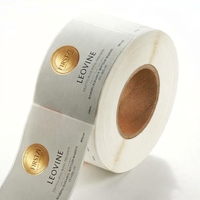 Étiquettes de bouteille de vin en papier texturé écologique, personnalisées avec estampage à chaud en feuille d'or, autocollants pour flacons de parfum