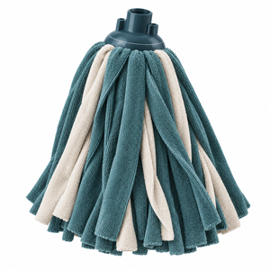 Tête de <span class=keywords><strong>balai</strong></span> <span class=keywords><strong>serpillère</strong></span> en microfibre à filetage personnalisé, robuste, pour le nettoyage des sols de cuisine et salle de bain, et l'entretien des carreaux - Product Image 1