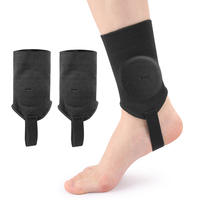 Attelle de cheville de compression stabilisatrice en polyester et coton, respirante et douce, avec coussinet, pour le soulagement de la douleur
