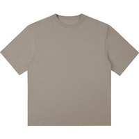 T-shirt uni surdimensionné de haute qualité, impression, broderie, t-shirt personnalisé, chemises unies vierges pour hommes de grande taille