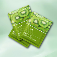 Populaire Vert Kiwi Fruit Hydratant Éclaircit Pour Le Visage En Gros Soins Du Visage Lady Usage Quotidien Anti-Inflammatoire Masque Feuille