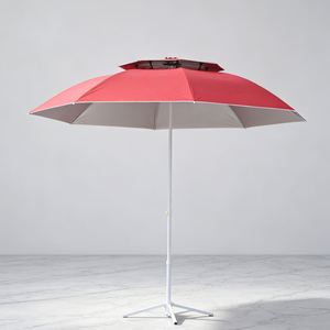 Sombrilla de Playa Grande, Diseño de Poste Recto Manual, Ligera, Parasol de Viaje para Exteriores, para Regalos Comerciales - Product Image 1