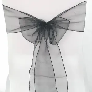 Capa de cadeira para organza, bandas para decoração de festas e banquetes de casamento, material para eventos