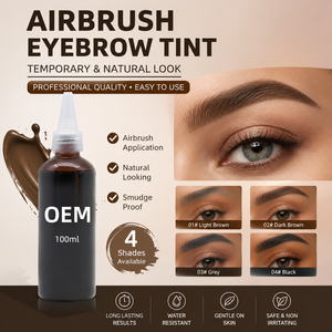 Tinte para cejas con aerógrafo, Tinte Marrón, Henna para Cejas, <span class=keywords><strong>Gel</strong></span> para Cejas, Tinte para Pestañas, Sin Revelador, Resistente al Agua, Potenciadores de Cejas - Product Image 1