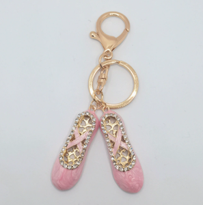Al por mayor Llavero <span class=keywords><strong>de</strong></span> zapatilla <span class=keywords><strong>de</strong></span> <span class=keywords><strong>ballet</strong></span> con pedrería, bonito colgante para bolso, regalo para niñas - Product Image 6