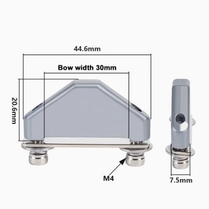Guía de hilo para máquina de 500 hilos, ojal de cerámica de circonia con orificio interior de 8 mm y ancho de lazo de 30 mm, mecanizado CNC, pulido a espejo - Product Image 1