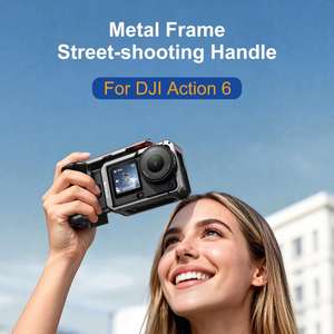 Adaptateur d'extension de cage métallique PULUZ pour DJI Osmo <span class=keywords><strong>Action</strong></span> 6 avec poignée - Product Image 2