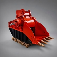 Bucket Crusher dengan Jaminan Kualitas Cocok untuk Menghancurkan Batu Besar, Beton, dan Puing-puing di Sungai