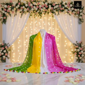 Sari en coton cardé croisé, écologique, séchage rapide, tissé imprimé, pour filles/femmes, léger, pour mariage/occasions spéciales, 370 GRM - Product Image 1