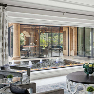 2025 lussuosa Villa padronale porte in <span class=keywords><strong>vetro</strong></span> temperato allettante Loggia terrazze balcone sottile porta scorrevole - Product Image 4